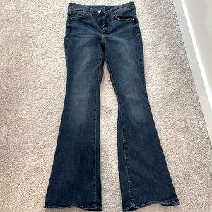 &Denim from H&M flare leg jeans.